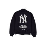 New York Yankees Tech Sweat Navy Varsity Jacket - Image 2