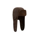New Era Cap Brown Stripe Fashion Trapper Hat - Image 3