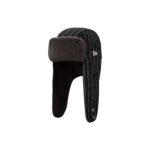 New Era Cap Black Stripe Fashion Trapper Hat