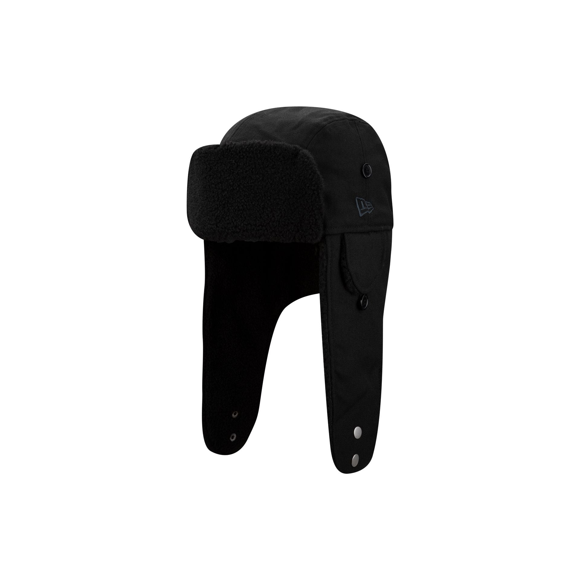 14736948_FASHION_20TRAPPER_JAPANFW25_NEWERA_BLACK_3QL New Era Cap Black Fashion Trapper Hat - Image 1