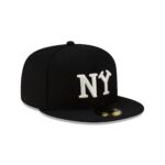New York Black Yankees Black 59FIFTY Fitted Hat - Image 3