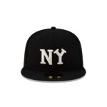 New York Black Yankees Black 59FIFTY Fitted Hat - Image 2
