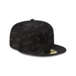 New York Yankees Laser Burn Out Black 59FIFTY Fitted Hat - Image 3