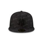New York Yankees Laser Burn Out Black 59FIFTY Fitted Hat - Image 2