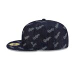 Los Angeles Dodgers Laser Burn Out Navy 59FIFTY Fitted Hat - Image 4