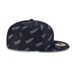 Los Angeles Dodgers Laser Burn Out Navy 59FIFTY Fitted Hat - Image 5