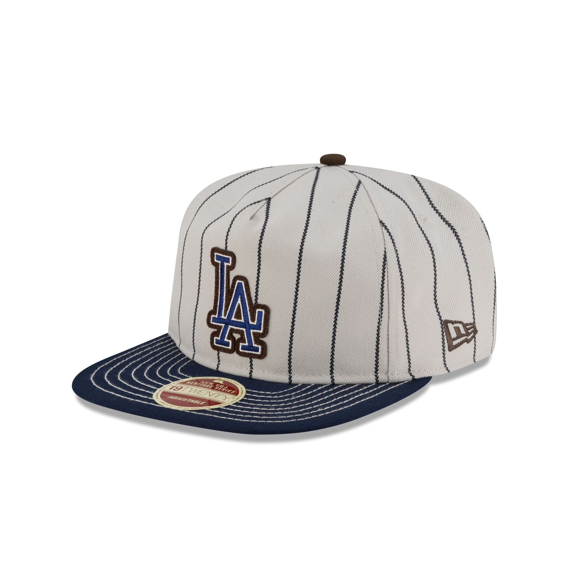14737600_19TWENTY_JAPANFW25_LOSDOD_WHITE_3QL-1 Los Angeles Dodgers Heritage Classic 19TWENTY Adjustable Hat - Image 1