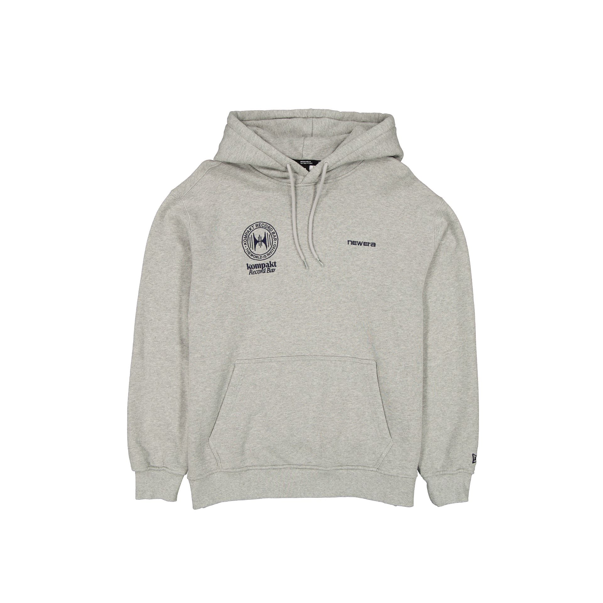 14882953_HOODIE_COLLAB25_KOMPAKTXKOREA_NEWERA_GRAY_F New Era Cap x Kompakt Record Bar Hoodie - Image 1