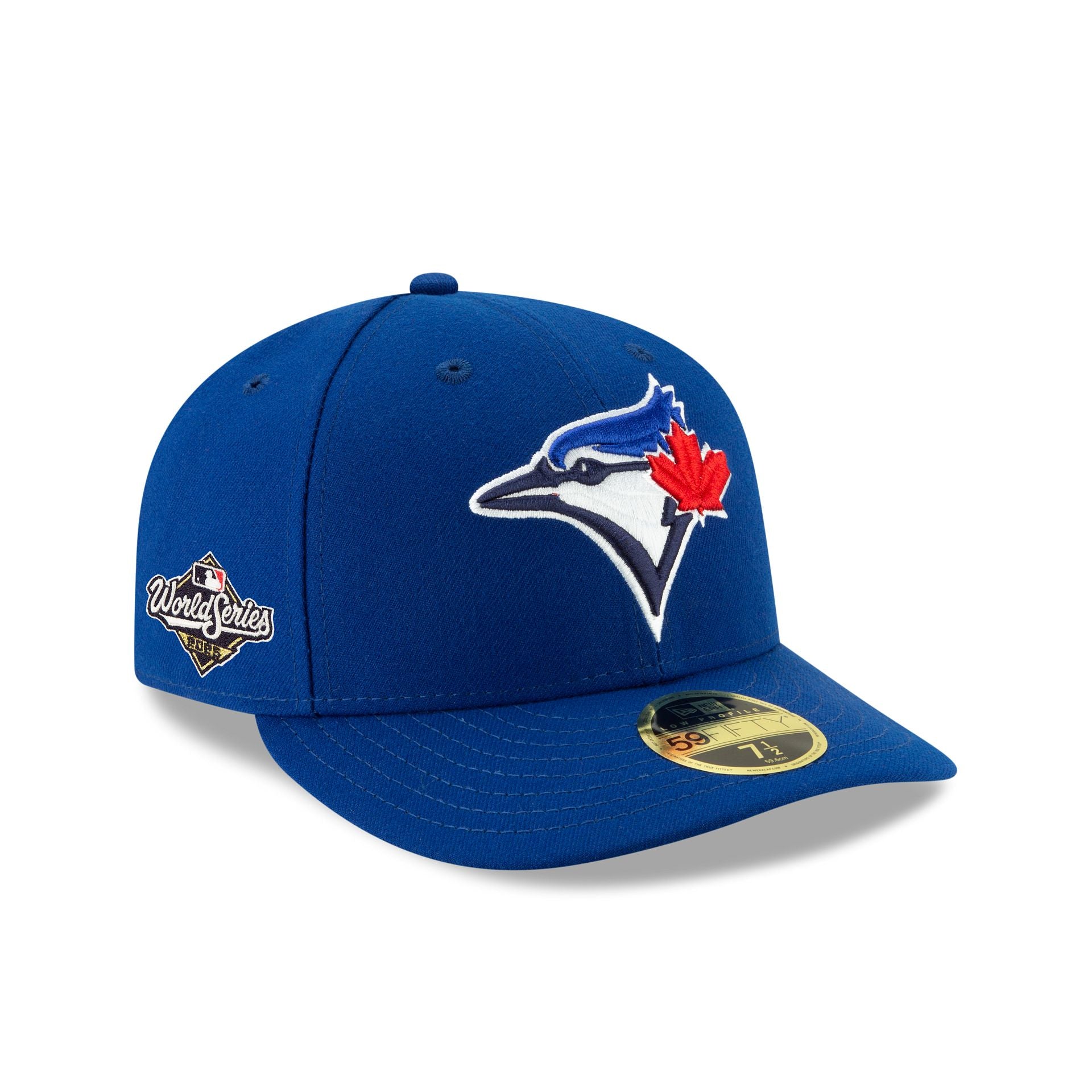 14940856_LP59FIFTY_MLB_GM_WS_SP25_TORJAY_OTC_3QR Toronto Blue Jays 2025 World Series Side Patch Low Profile 59FIFTY Fitted Hat - Image 1