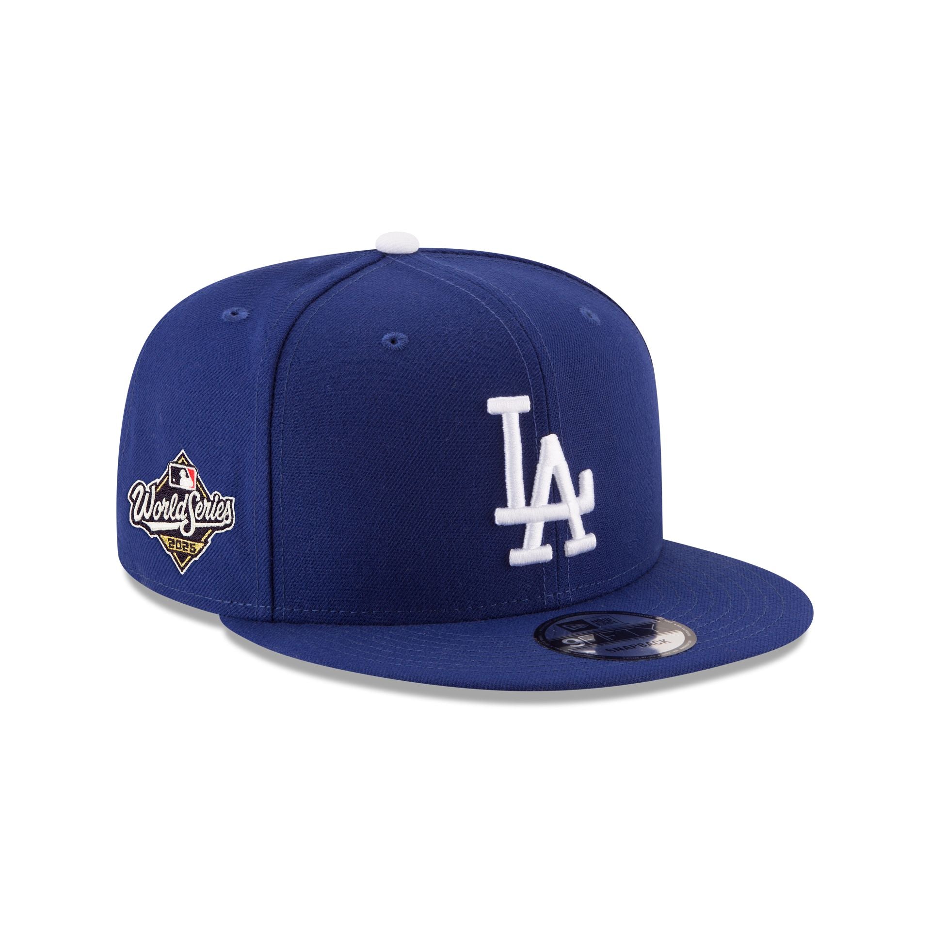 14940931_9FIFTY_MLB_GM_WS_SP25_LOSDOD_OTC_3QR Los Angeles Dodgers 2025 World Series Side Patch 9FIFTY Snapback Hat - Image 1