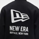 New Era Cap Tech Sweat Black Varsity Jacket - Image 5
