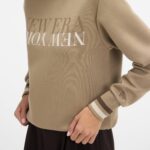 New Era Cap Tech Sweat Beige Mockneck - Image 4