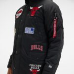 Alpha Industries x Chicago Bulls Black N-3B Parka Jacket - Image 4