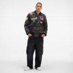 Alpha Industries x Denver Nuggets Black Camo MA-1 Bomber Jacket - Image 6