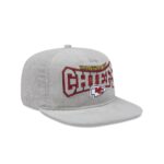 Kansas City Chiefs Gray Cord Golfer Hat - Image 3