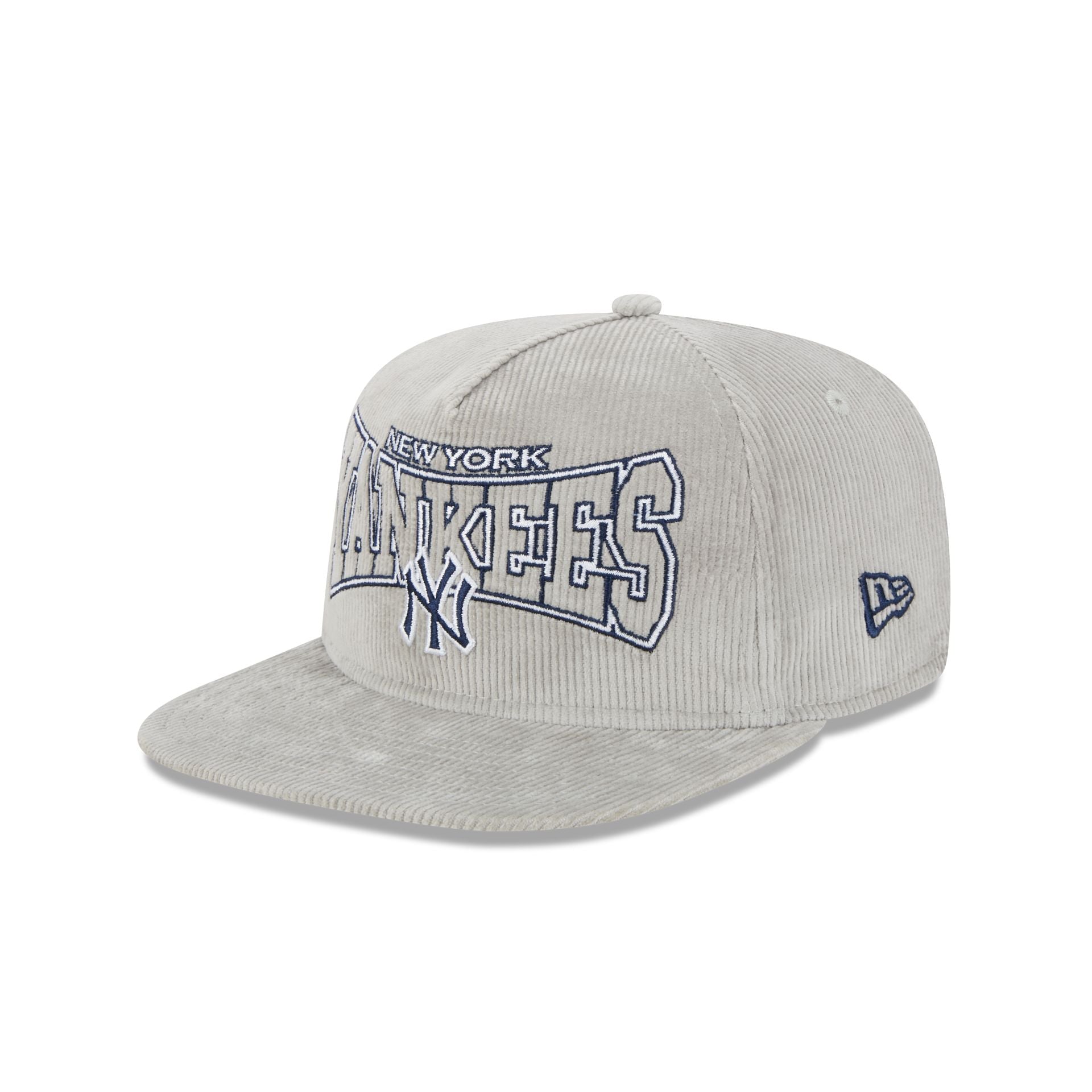 60534991_GOLFER_GOLFERGRACOR19949_NEYYAN_GRA_3QL New York Yankees Gray Cord Golfer Hat - Image 1