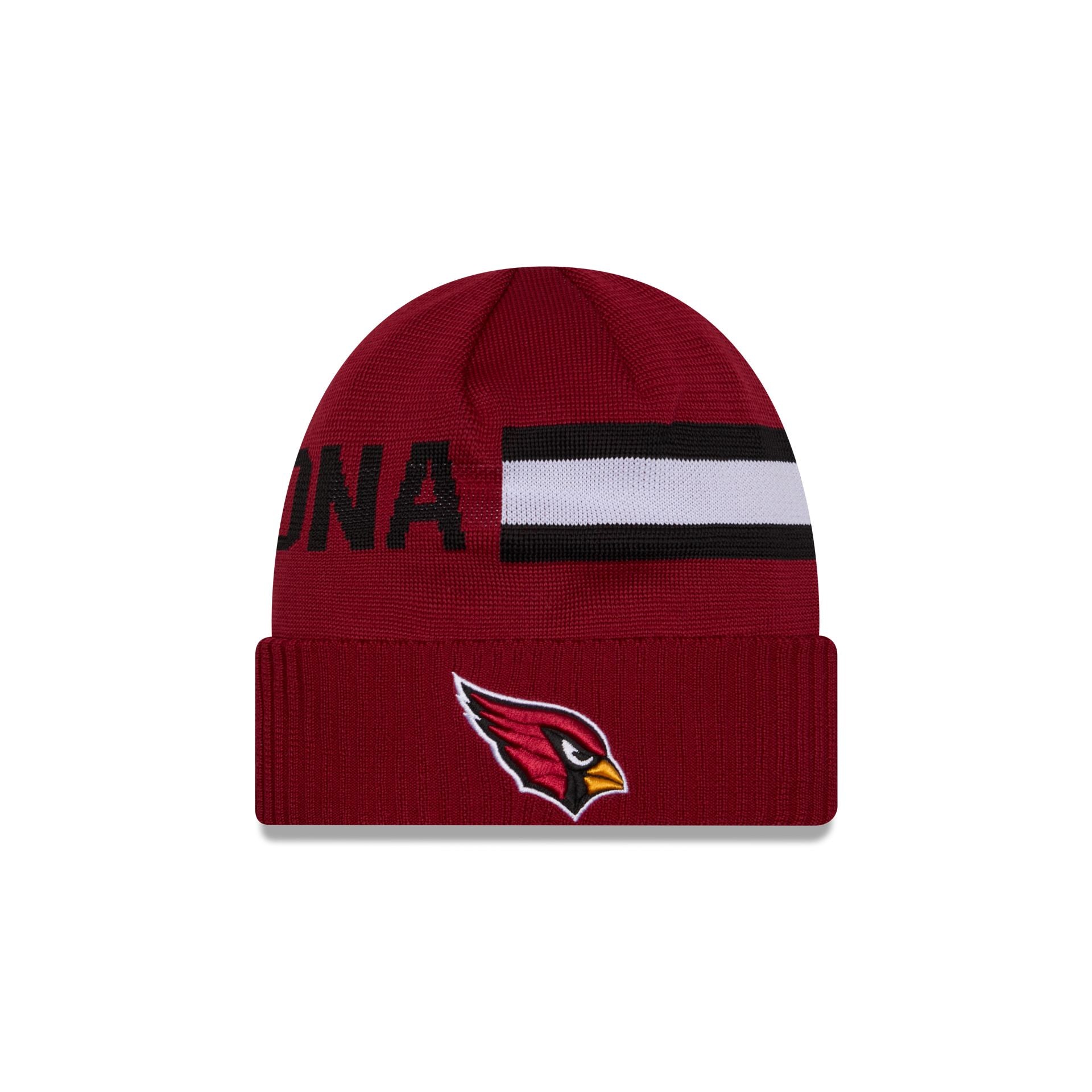 60549154_KNIT_NFL24SLTCHKNT_ARICAR_OTC_F Arizona Cardinals 2024 Cold Weather Tech Knit Beanie - Image 1