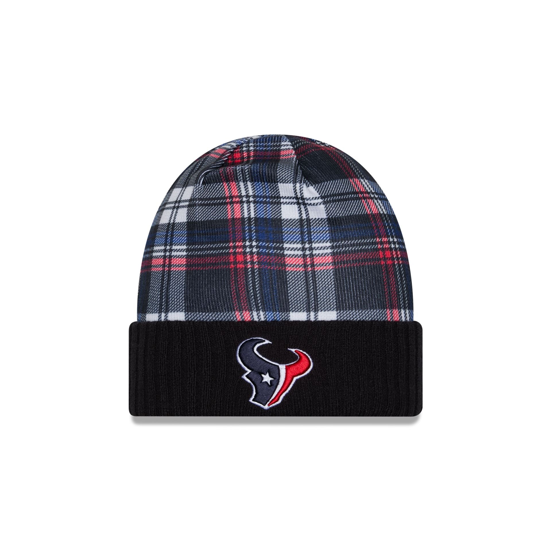 60549189_60549071_KNIT_NFL24SLSTMNTKNT_HOUTEX_OTC_F Houston Texans 2024 Cold Weather Statement Knit Beanie - Image 1