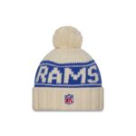 Los Angeles Rams 2024 Cold Weather Chrome Pom Knit Hat - Image 2