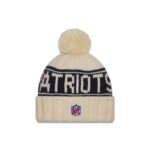 New England Patriots 2024 Cold Weather Chrome Pom Knit Hat - Image 2