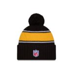 Pittsburgh Steelers 2024 Cold Weather Kids Pom Knit Hat - Image 2