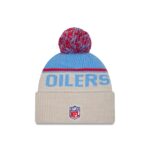 NFL Oilers 2024 Cold Weather Historic Pom Knit Hat - Image 2