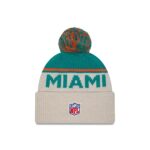 Miami Dolphins 2024 Cold Weather Historic Pom Knit Hat - Image 2