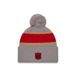 Kansas City Chiefs 2024 Cold Weather Gray Pom Knit Hat - Image 2