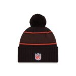 Cleveland Browns 2024 Cold Weather Black Pom Knit Hat - Image 2