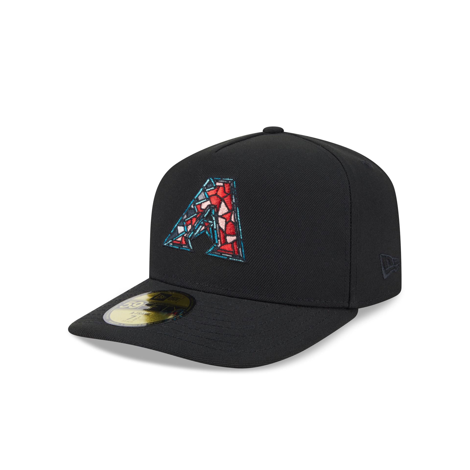 60669692_59FIFTYAF_LifestyleEnergy_ARIDIA_OTC_3QL Arizona Diamondbacks Stained Glass 59FIFTY A-Frame Fitted Hat - Image 1