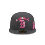Boston Red Sox Day of the Dead Graphite 59FIFTY Fitted Hat - Image 2