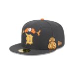 Detroit Tigers Day of the Dead Graphite 59FIFTY Fitted Hat - Image 3