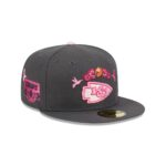 Kansas City Chiefs Day of the Dead Graphite 59FIFTY Fitted Hat