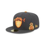 Las Vegas Raiders Day of the Dead Graphite 59FIFTY Fitted Hat - Image 3