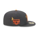 Las Vegas Raiders Day of the Dead Graphite 59FIFTY Fitted Hat - Image 4