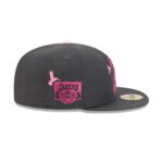 Los Angeles Lakers Day of the Dead Graphite 59FIFTY Fitted Hat - Image 4