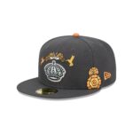 Los Angeles Kings Day of the Dead Graphite 59FIFTY Fitted Hat - Image 3