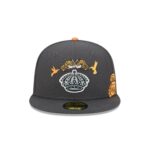 Los Angeles Kings Day of the Dead Graphite 59FIFTY Fitted Hat - Image 2