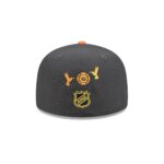 Chicago Blackhawks Day of the Dead Graphite 59FIFTY Fitted Hat - Image 6