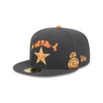 Dallas Cowboys Day of the Dead Graphite 59FIFTY Fitted Hat - Image 3