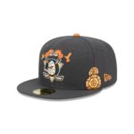 Anaheim Ducks Day of the Dead Graphite 59FIFTY Fitted Hat - Image 3