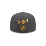 Anaheim Ducks Day of the Dead Graphite 59FIFTY Fitted Hat - Image 6