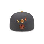 San Jose Sharks Day of the Dead Graphite 59FIFTY Fitted Hat - Image 6