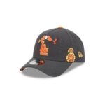 Los Angeles Dodgers Day of the Dead Graphite 9FORTY A-Frame Snapback Hat - Image 3