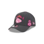 Kansas City Chiefs Day of the Dead Graphite 9FORTY A-Frame Snapback Hat - Image 3