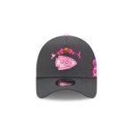 Kansas City Chiefs Day of the Dead Graphite 9FORTY A-Frame Snapback Hat - Image 2