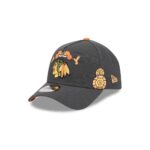 Chicago Blackhawks Day of the Dead Graphite 9FORTY A-Frame Snapback Hat - Image 3