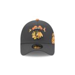 Chicago Blackhawks Day of the Dead Graphite 9FORTY A-Frame Snapback Hat - Image 2