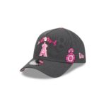 Los Angeles Angels Day of the Dead Graphite 9FORTY A-Frame Snapback Hat - Image 3