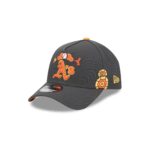 Athletics Day of the Dead Graphite 9FORTY A-Frame Snapback Hat - Image 3